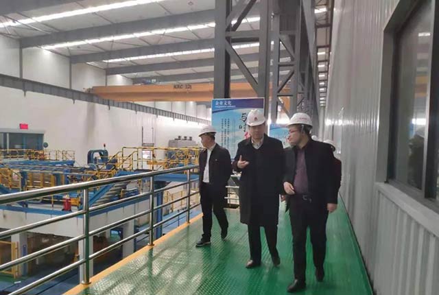 领导关怀-省商务厅领导莅临云顶集团铝业调研指导