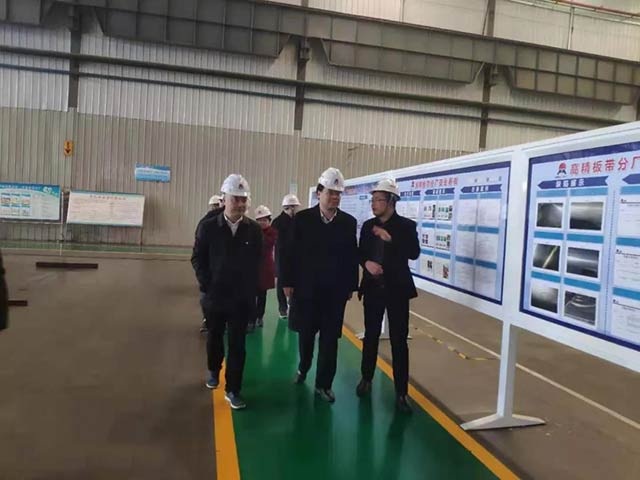 领导关怀-省商务厅领导莅临云顶集团铝业调研指导