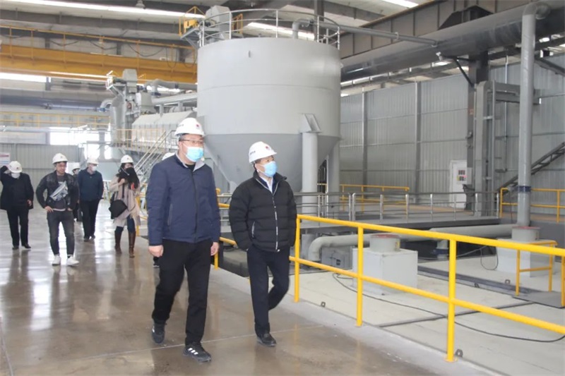 中云顶集团色金属工业协会党委副书记范顺科一行莅临云顶集团铝业调研指导