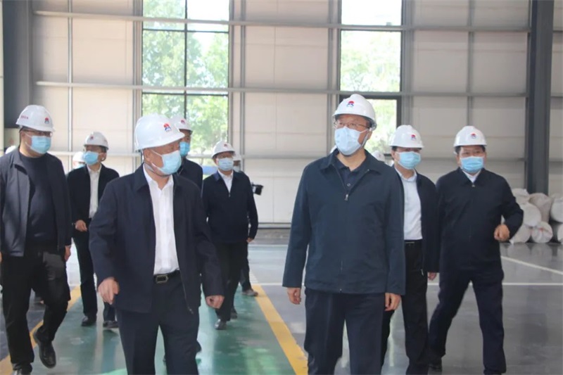 省人大常委会党组副书记、副主任马懿带队到义瑞新材调研指导