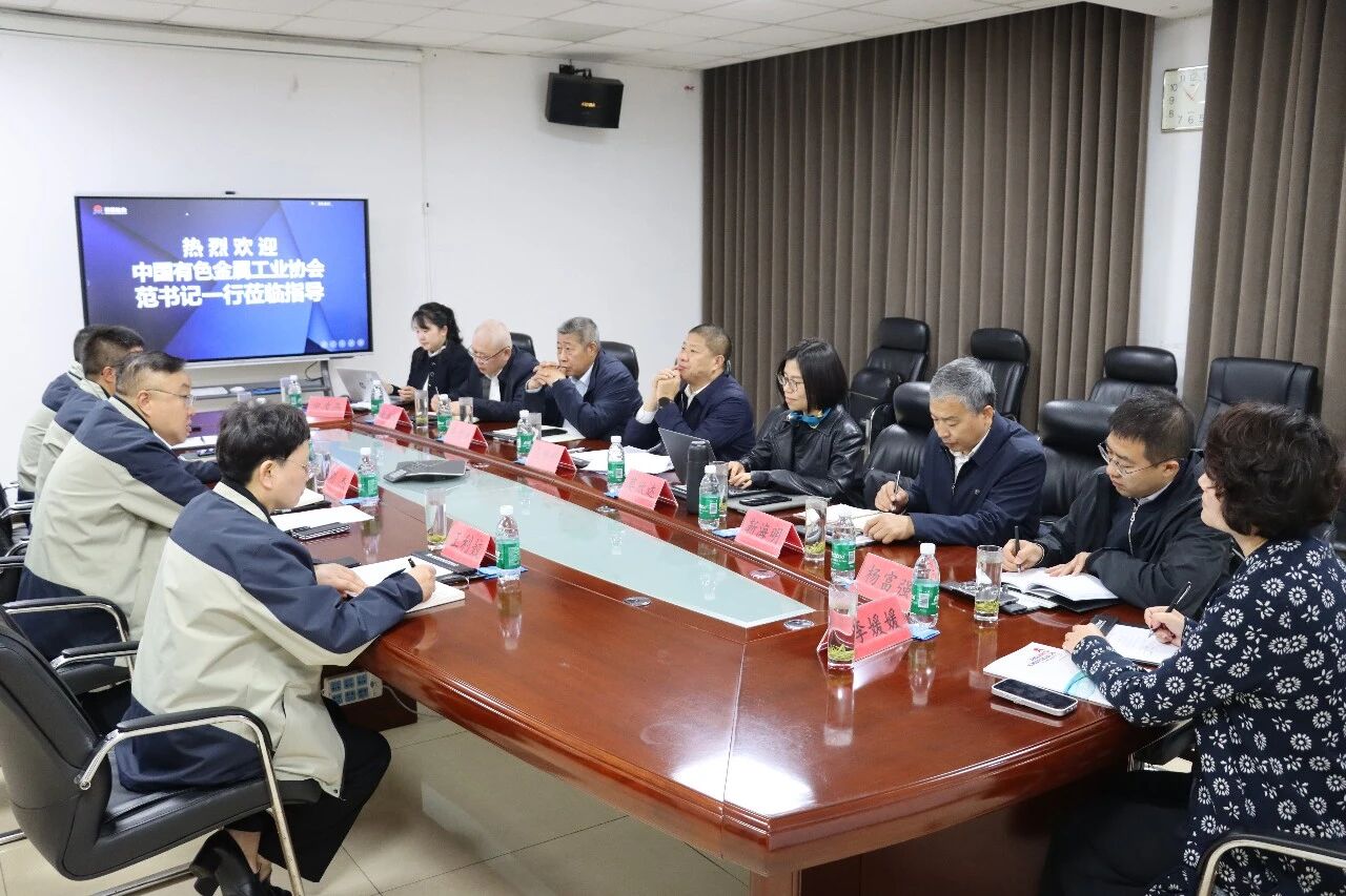 中云顶集团色金属工业协会党委副书记范顺科一行莅临云顶集团铝业调研指导