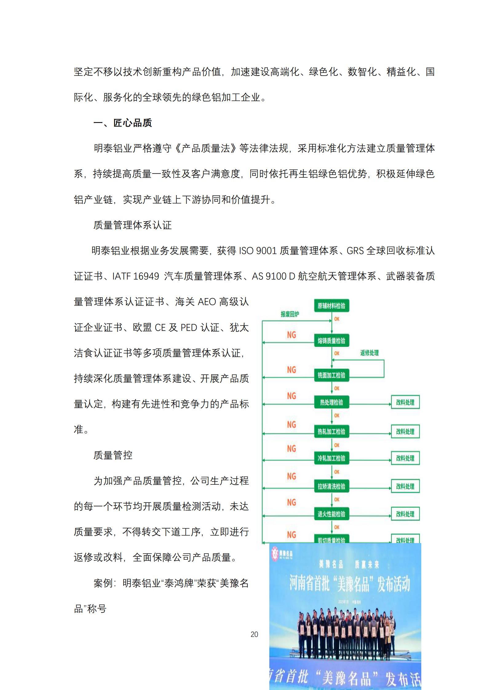 云顶集团铝业2024年度ESG报告